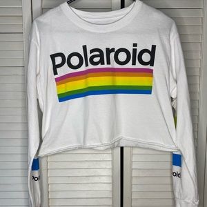 Polaroid pride crop top long sleeve